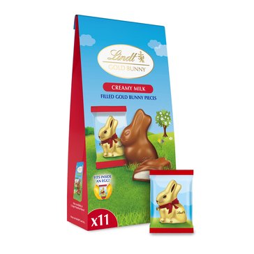 Lindt Gold Bunny Filled Shapes Double Milk Chocolates, 3.9oz