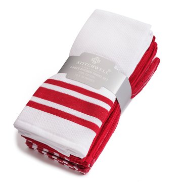 Stitchwell 6-Piece Kitchen Towel Set
