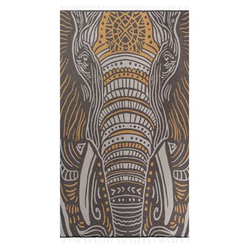 Sand Cloud Thunder the Elephant Beach Towel