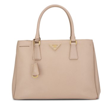 Prada Pink Saffiano Executive Medium Tote Bag