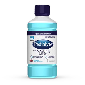 Pedialyte Immune Support Iced Berry Electrolyte Solution Hydration Drink