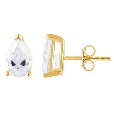 Evolv. 3 cttw Lab Grown Diamond Pear Cut Solitaire Stud Earrings