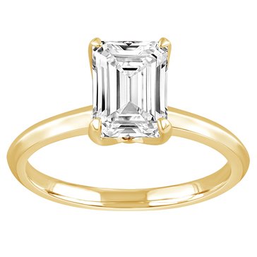 Evolv. 2 cttw Lab Grown Diamond Emerald Cut Solitaire Ring