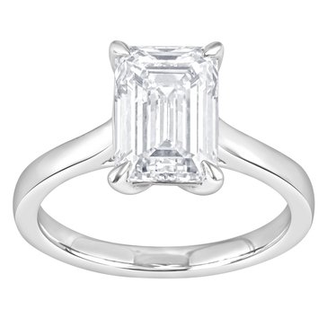 Evolv. 3 cttw Lab Grown Diamond Emerald Cut Solitaire Ring