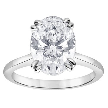 Evolv. 3 cttw Lab Grown Diamond Oval Cut Solitaire Ring