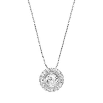 1 cttw Diamond Halo Pendant