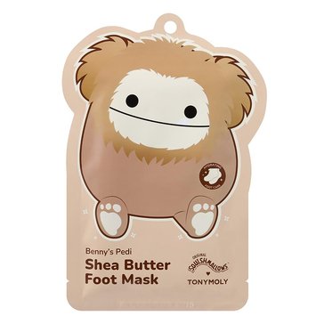 TONYMOLY Squishmallow Bennys Pedi Shea Butter Foot Mask