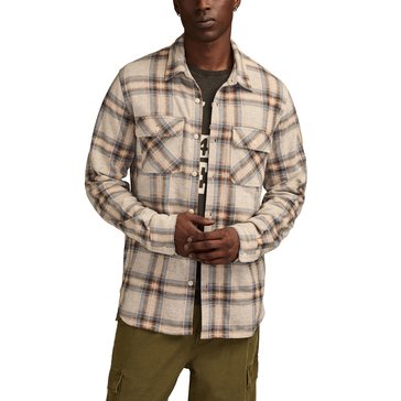 Lucky Brand Men's Double Faced Soft Plaid Knit Shirt