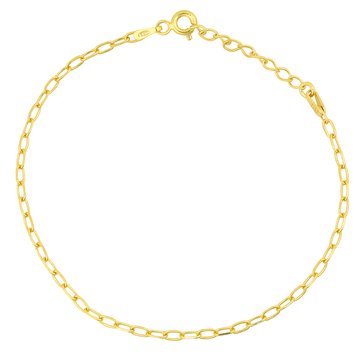 Paperclip Chain Bracelet, 2mm