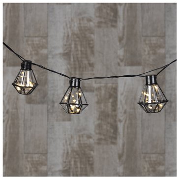 Gerson 10-Piece Patio Lights Garland With Plastic Shade