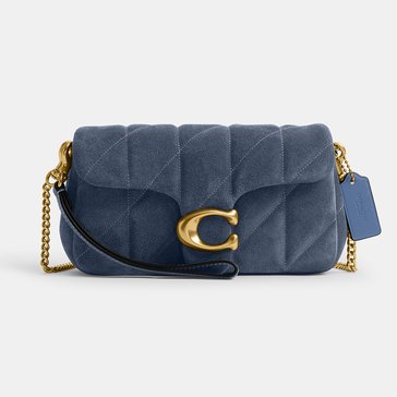 COACH Quilted Suede Tabby Chain Crossbody 19