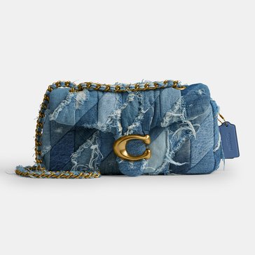 COACH Soft Quilted Denim Patchwork Tabby Shoulder Bag 26
