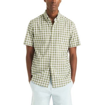 Nautica Men's Short Sleeve Tencel Stripe Shirt