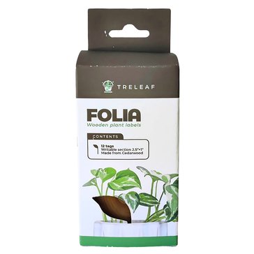 Treleaf 12-Piece Folia Labels Cedar