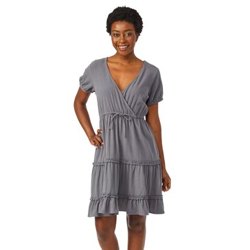 Yarn & Sea Women's Puff Sleeve Linen Babydoll Dress