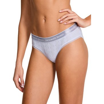 Victoria's Secret Women's Lacie Heart Pointelle Cotton Cheeky Bikini