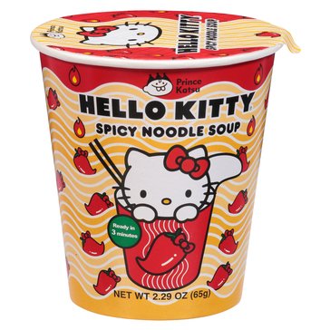 A-Sha Hello Kitty Spicy Cup Noodle Soup, 2.29oz