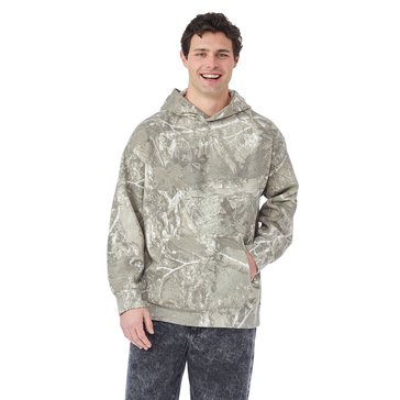 ADTN Men's Long Sleeve Tree Camo Hooded Fleece Pull Over 