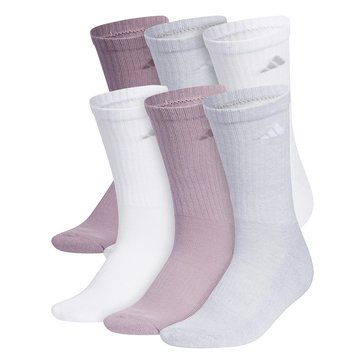 Adidas Women's Athletic Cushioned Crew Socks, 6-Pack
