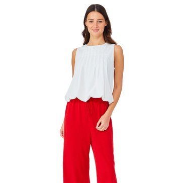Yarn & Sea Women's Pleated Bubble Hem Top