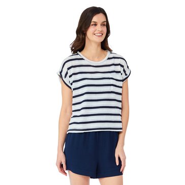 Yarn & Sea Women's Crew Neck Side Slit Top