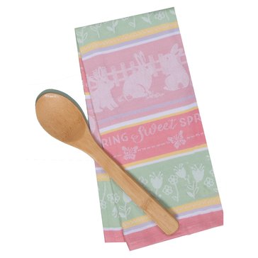 Kay Dee Spring Bunnies Jacquard Kitchen Towel