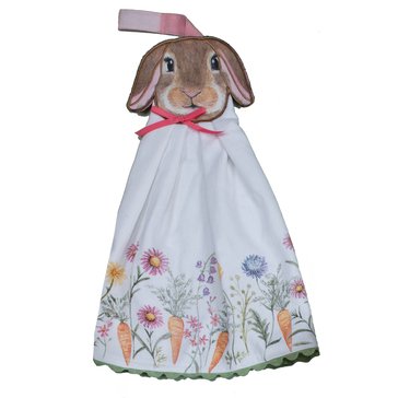 Kay Dee Spring Bunnies Hang Up Kitchen Towel