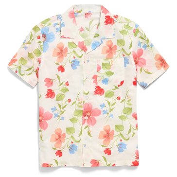 Old Navy Big Boys' Patterned Camp Collar Shirt