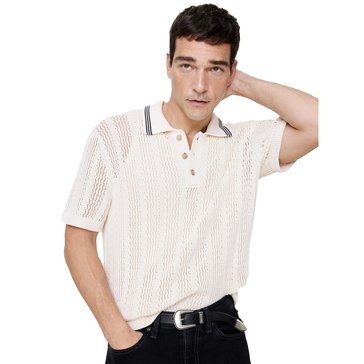 Banana Republic Men's Cotton Racked Rib Polo