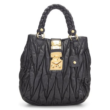 Miu Miu Nappa Buckle Handbag