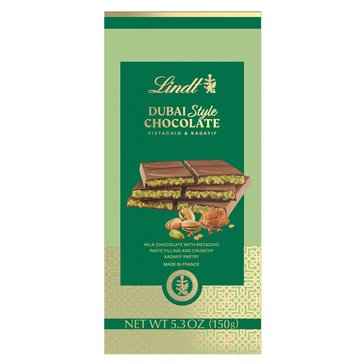 Lindt Dubai Style Milk Chocolate Bar, 5.3oz