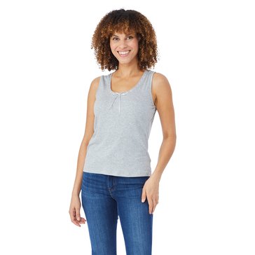 Yarn & Sea Women's Bow Trim Neckline Tank