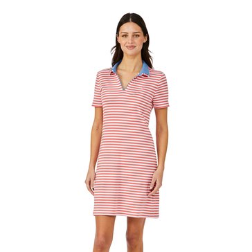 Nautica Women's Double Collared Striped Dress