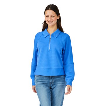 Nautica Women's Quarter Zip Sweatshirt