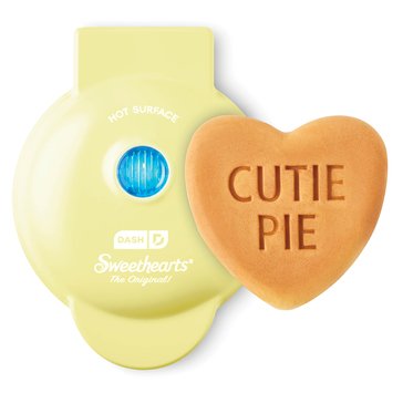 Dash X Sweethearts Cutie Pie Heart Mini Waffle Maker