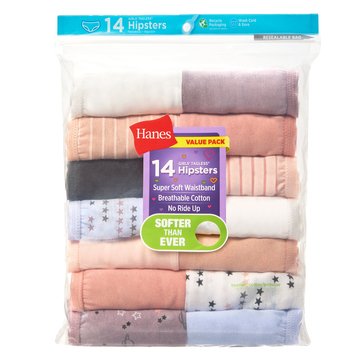 Hanes Little/Big Girls' Cotton Hipsters