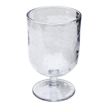 Tarhong Hammered Rustic Short Goblet Clear