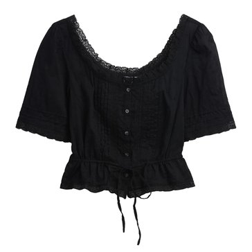 Gap Women's Lace Trim Scoop Neck Top