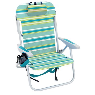 RIO 5 Position Lay-Flat Backpack Beach Chair With Cooler