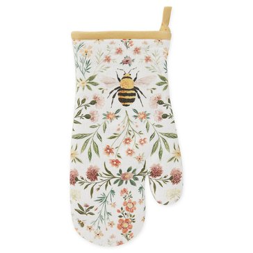 Design Imports Honey Bee Meadow Printed Oven Mitt