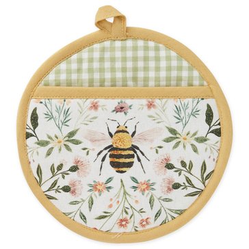 Design Imports Honey Bee Meadow Printed Potholder