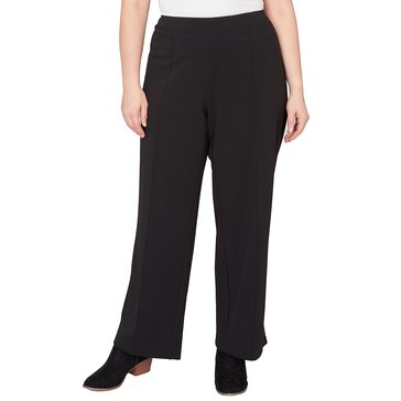 Emaline Women's Pull-On Crepe Knit Pants  (Plus Size)
