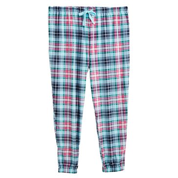 Yarn & Sea Women's Plaid Velour Pants