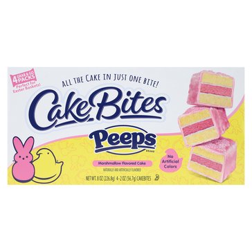 Cakebites Family Pack Pink Coating Peeps, 4-Count