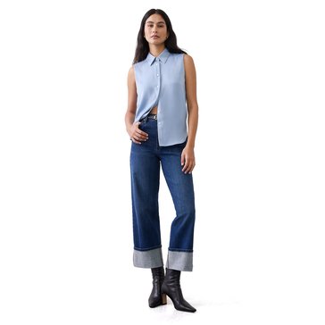 Banana Republic Women's Silky Collar Essential Top