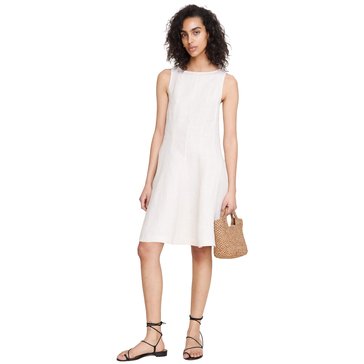 Banana Republic Women's Seamed Flared Linen Mini Dress (Petites)