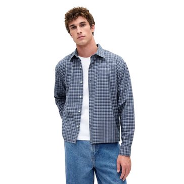 Gap Men's Long Sleeve Cropped Oxford Shirt