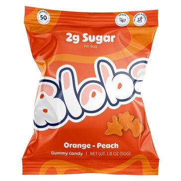 Blobs Orange Peach Gummies, 1.8oz