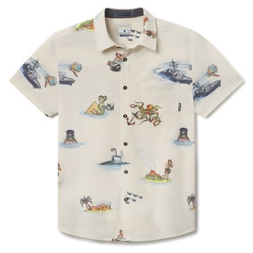 Baja Llama Men's Vaga Bond Sailor Button Up Shirt 