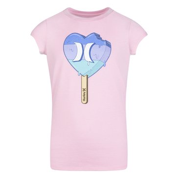 Hurley Little Girls' Love At First Bite Tee